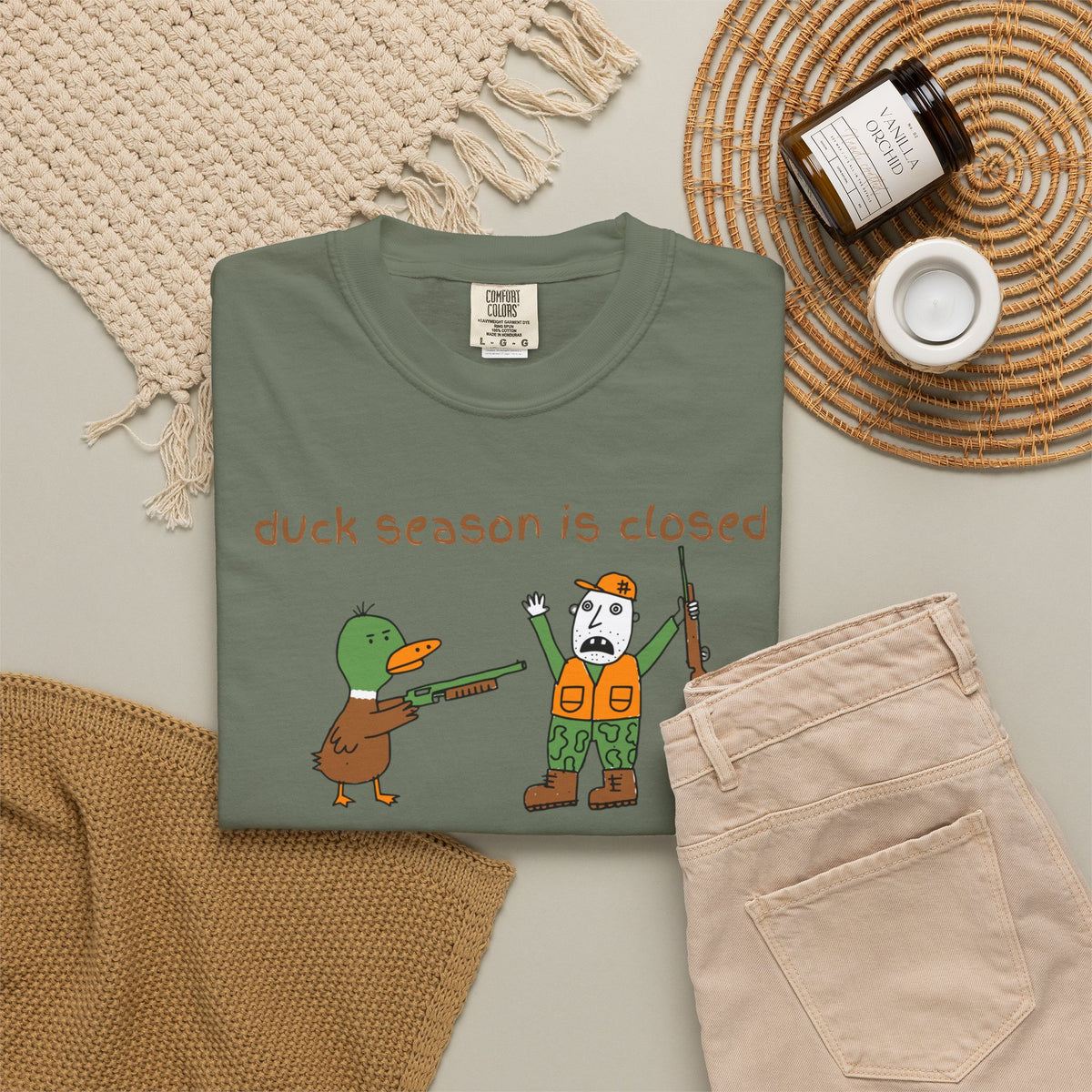 Unisex Garment-Dyed T-shirt duck hunting shirt