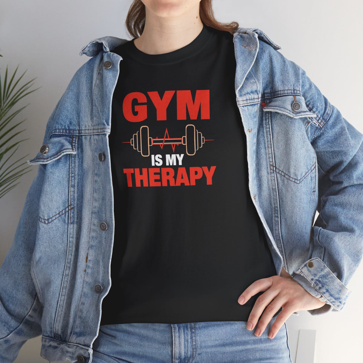 Unisex Heavy Cotton Tee, gym therapy