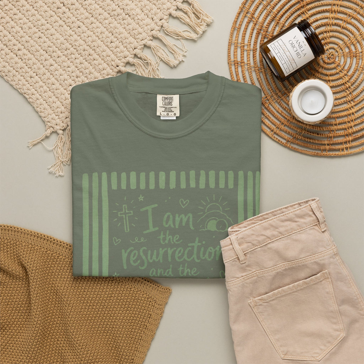 Unisex Garment-Dyed T-shirt Bible verse