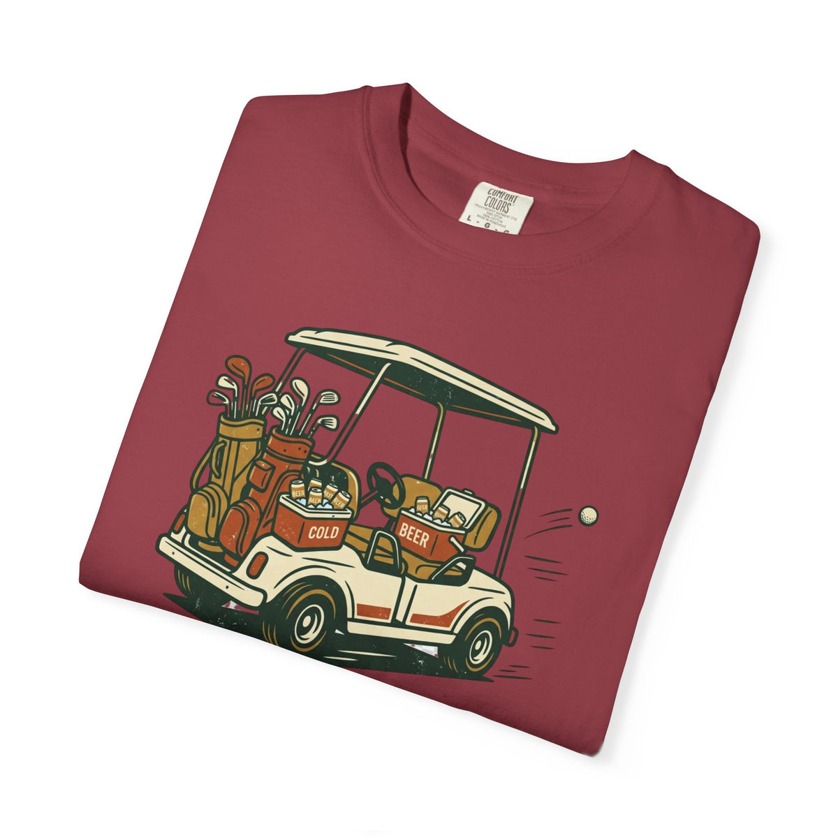 Unisex Garment-Dyed T-shirt, Funny Golf Cart Beer Shirt, My Own Cart My Own Beer, Golfer Gift T-Shirt