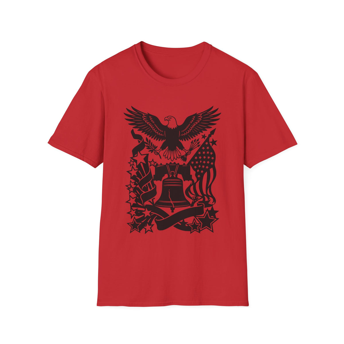 Unisex Softstyle T-Shirt,USA 250 One Nation Infinite Freedom Shirt, America 250th Anniversary Tee, Patriotic USA T-Shirt