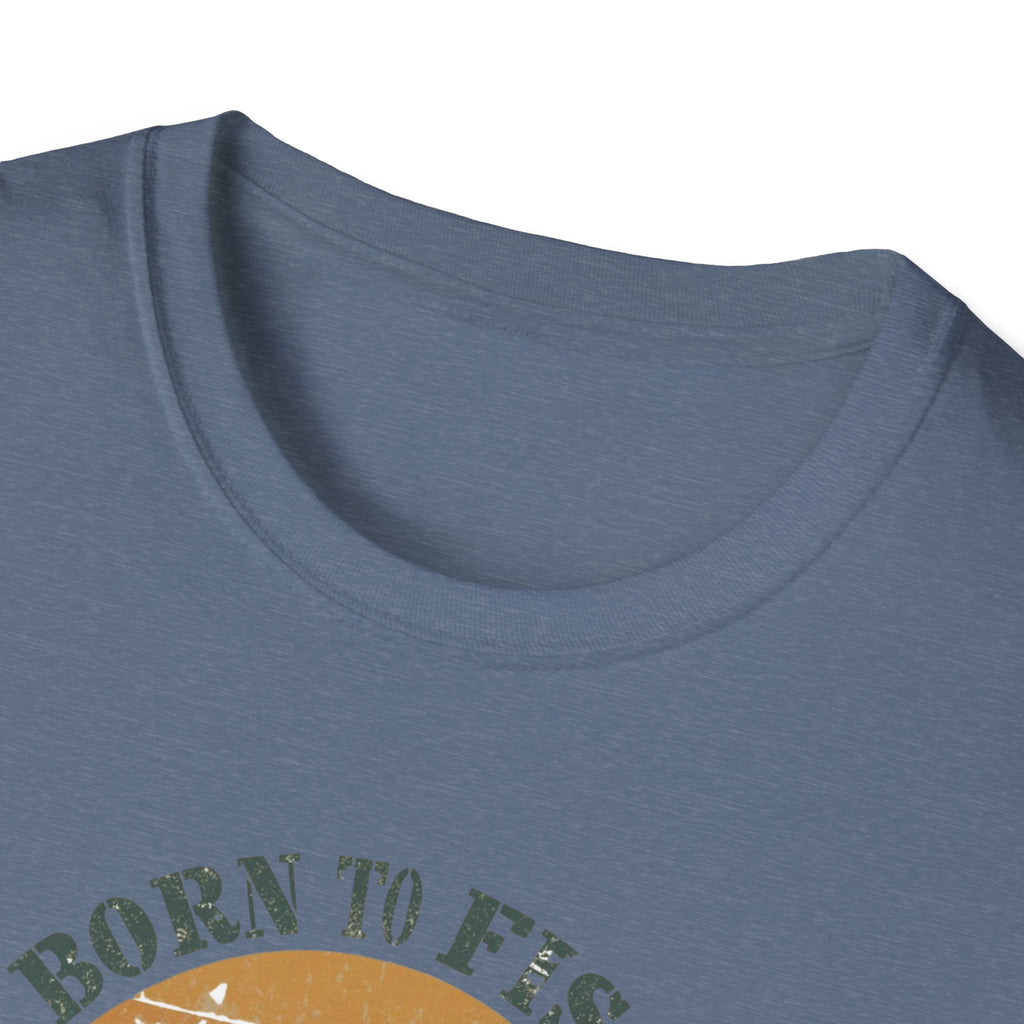Unisex Softstyle T-Shirt, born to fish
