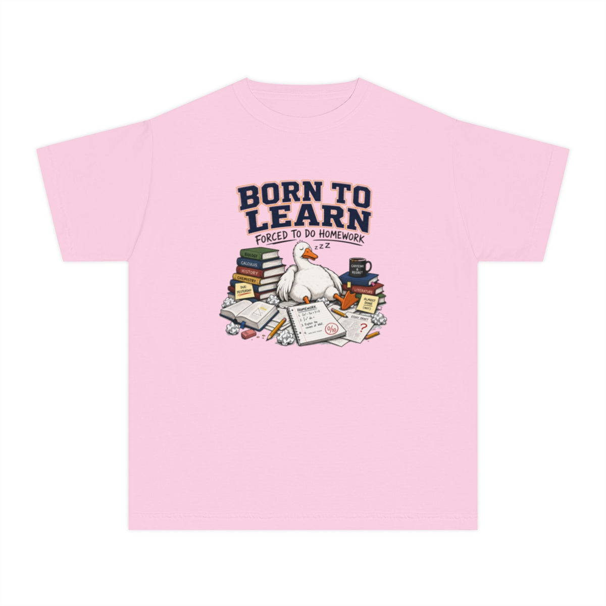 youth shirt ,born to learn shirt