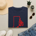 Unisex Softstyle T-Shirt, map of Rhode Island