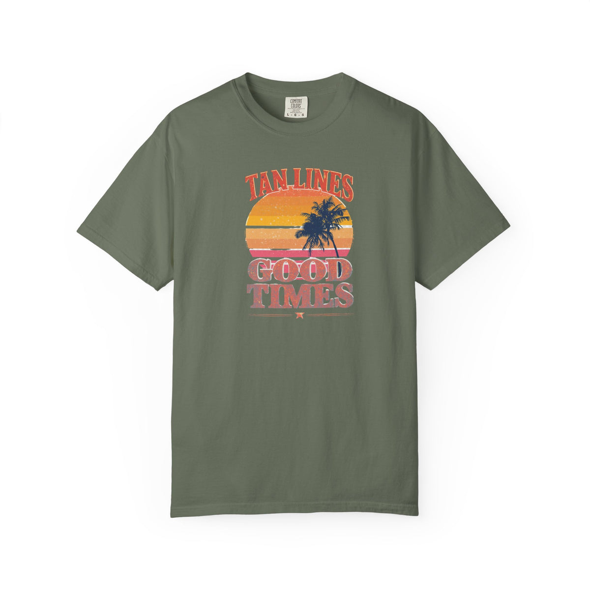 Unisex Garment-Dyed T-shirt, tan lines good times