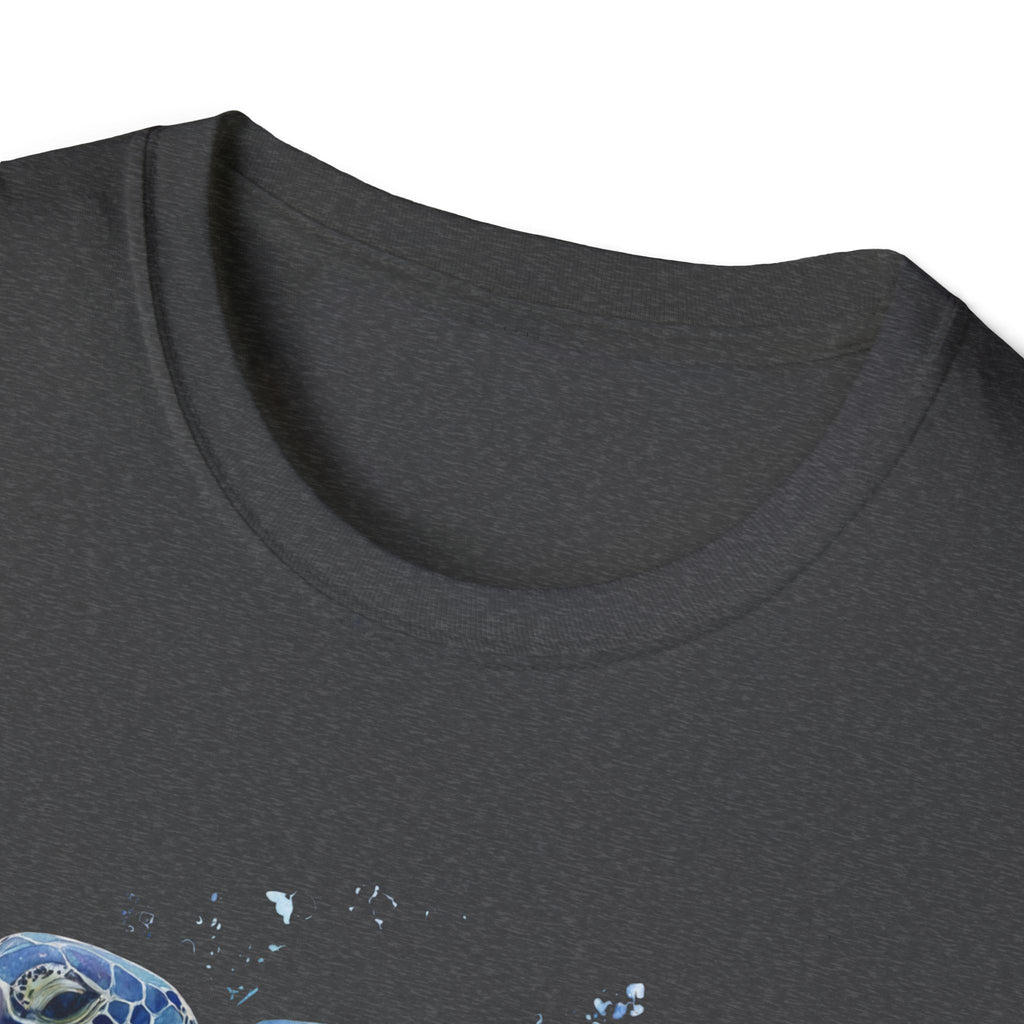 Unisex Softstyle ,T-Shirt Water Color Sea Turtle