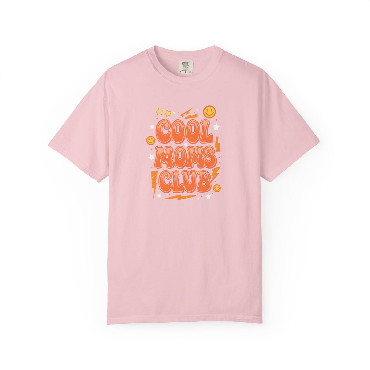 Unisex Garment-Dyed T-shirt, Cool Moms Club Retro Shirt, Funny Mom Shirt, Trendy Mama Tee, Mother’s Day Gift