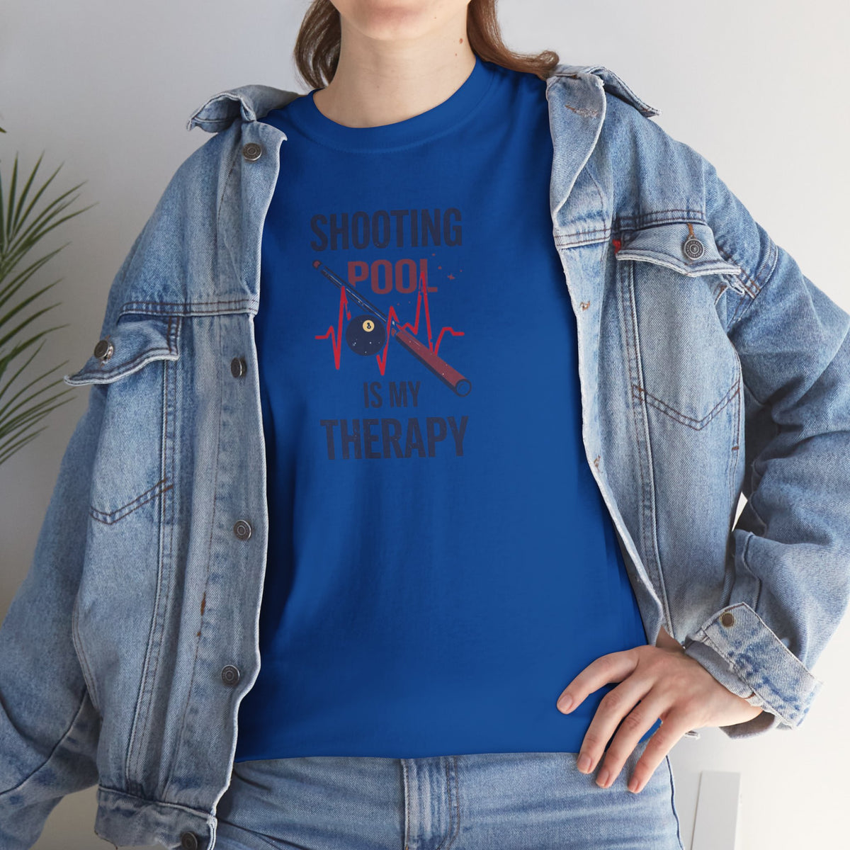 Unisex Heavy Cotton Tee, shooting pool