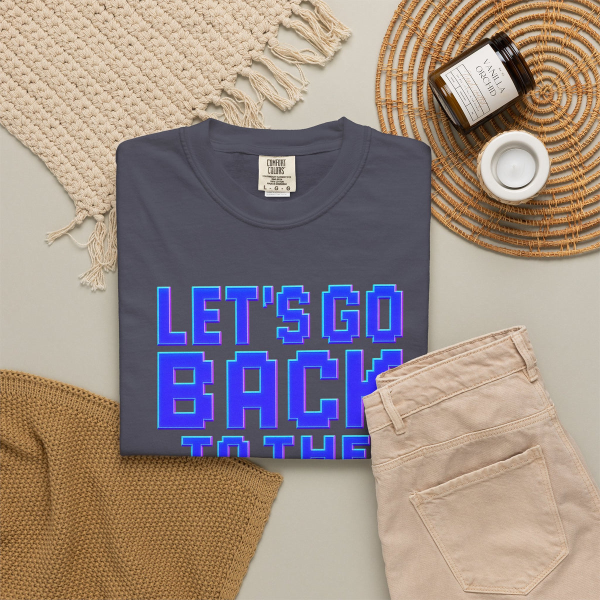 Unisex Garment-Dyed T-shirt, 80's vibe shirt