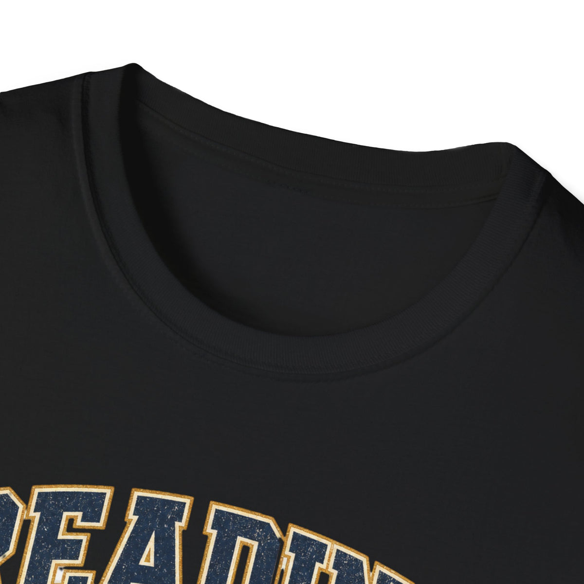 Unisex Softstyle T-Shirt, Reading Is My Playbook Shirt, Varsity Book Lover Tee, Football Coach and Reader Gift