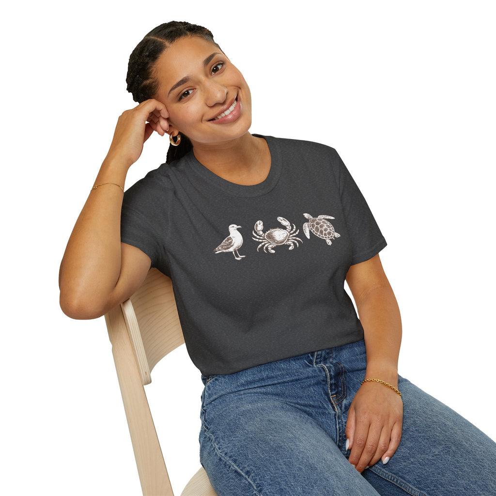 Unisex Softstyle T-Shirt, beach life