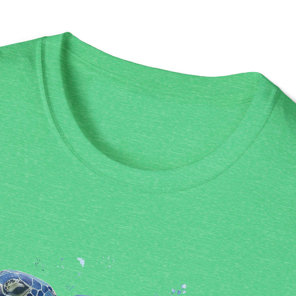 Unisex Softstyle ,T-Shirt Water Color Sea Turtle