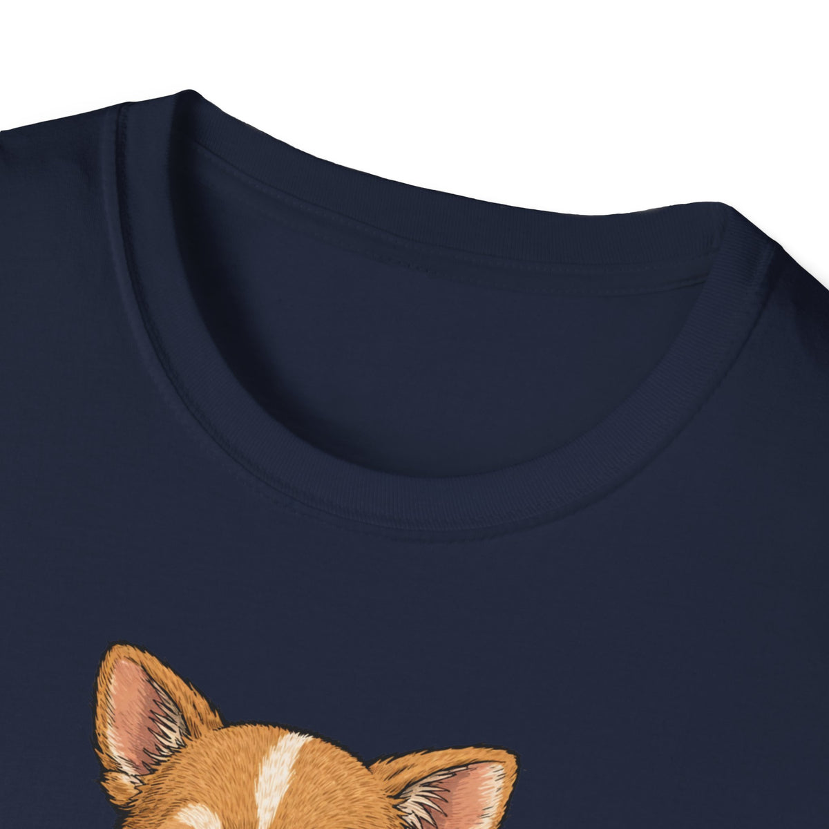 Unisex Softstyle T-Shirt, ramen eating dog