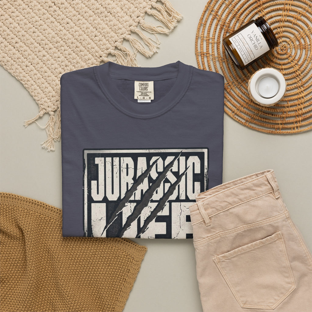 Unisex Garment-Dyed T-shirt, Jurassic life
