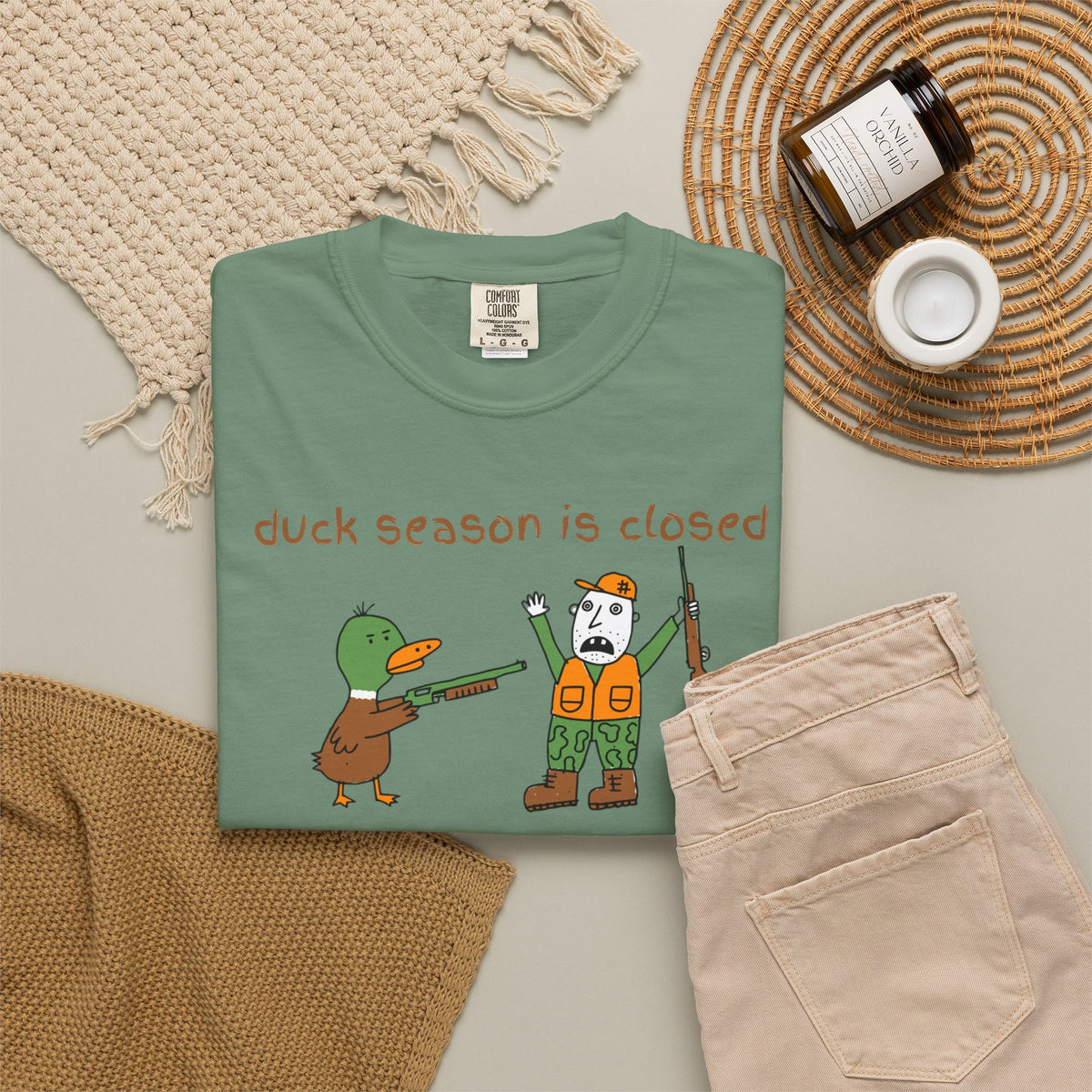 Unisex Garment-Dyed T-shirt duck hunting shirt