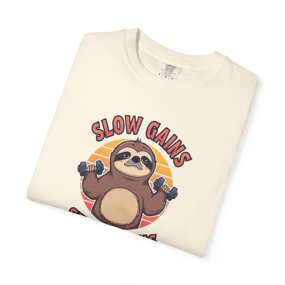 Unisex Garment-Dyed T-shirt, sloth workout