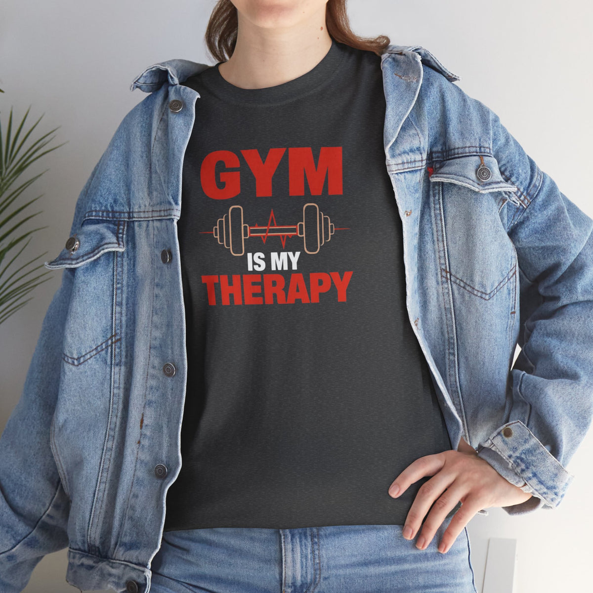 Unisex Heavy Cotton Tee, gym therapy