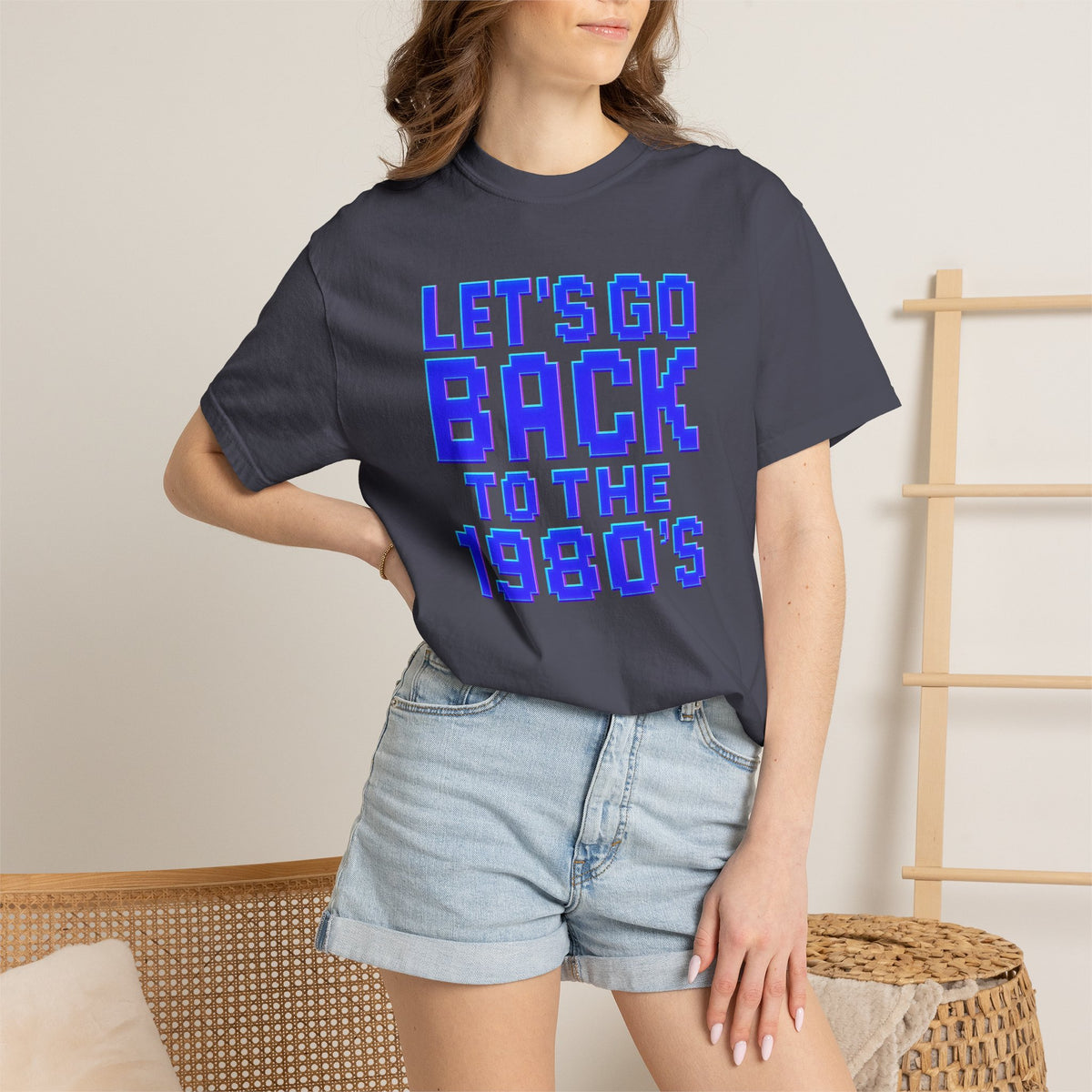 Unisex Garment-Dyed T-shirt, 80's vibe shirt