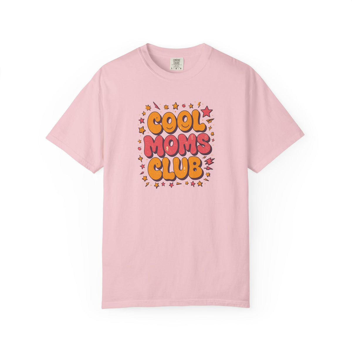 Unisex Garment-Dyed T-shirt, Cool Moms Club Retro Shirt, Funny Mom Shirt, Trendy Mama Tee, Mother’s Day Gift