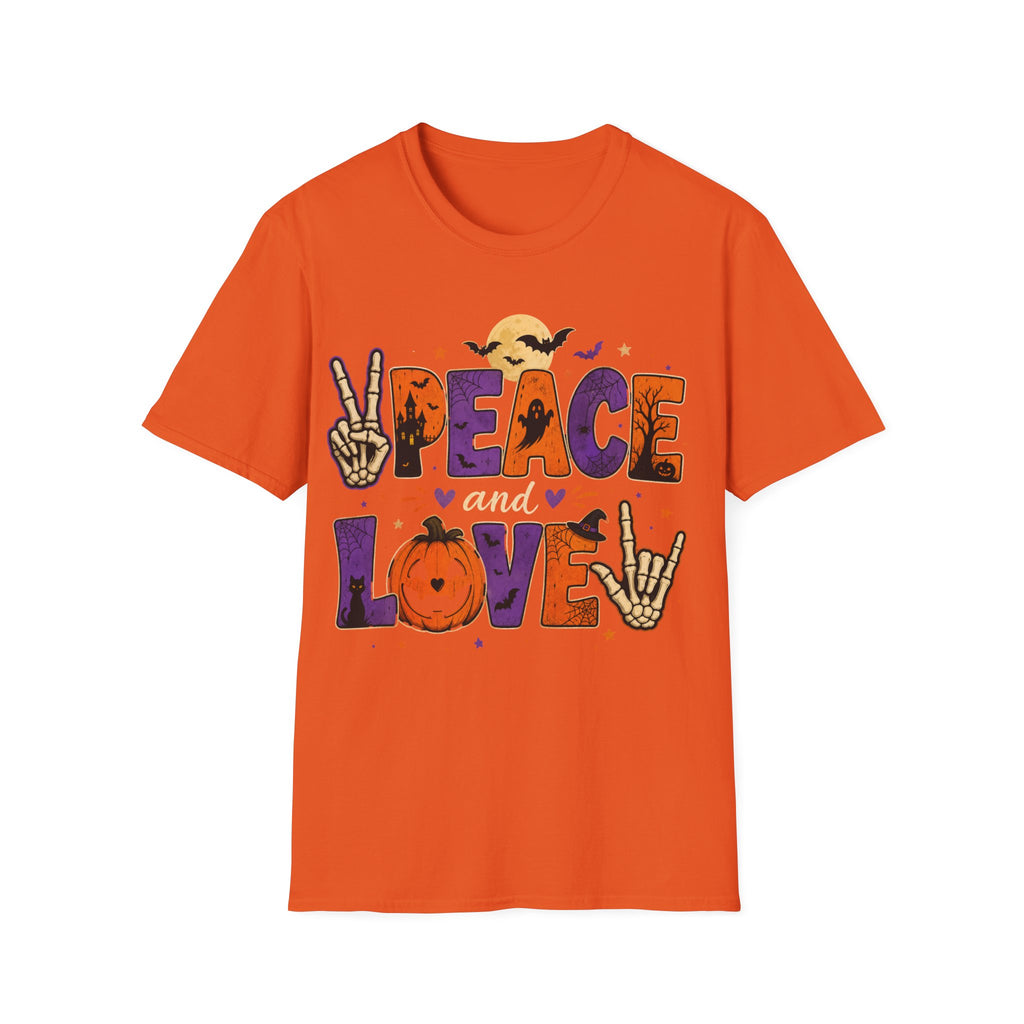 Unisex Softstyle T-Shirt, peace and love shirt