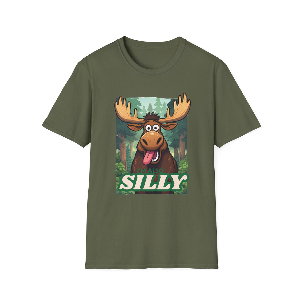 Unisex Softstyle T-Shirt, Silly moose