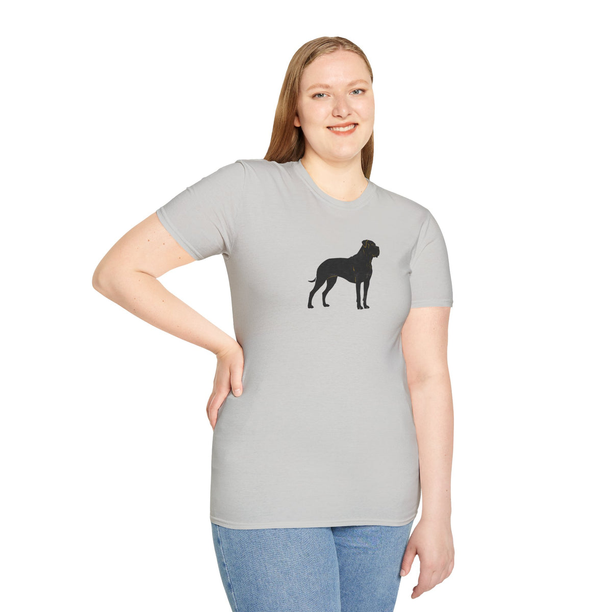 Unisex Softstyle T-Shirt, Portrait  of Dog