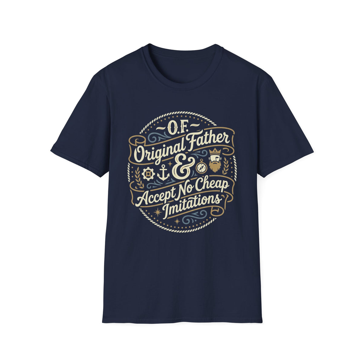 Unisex Softstyle T-Shirt, Original Father O.F. Funny Sarcastic Father's Day Shirt