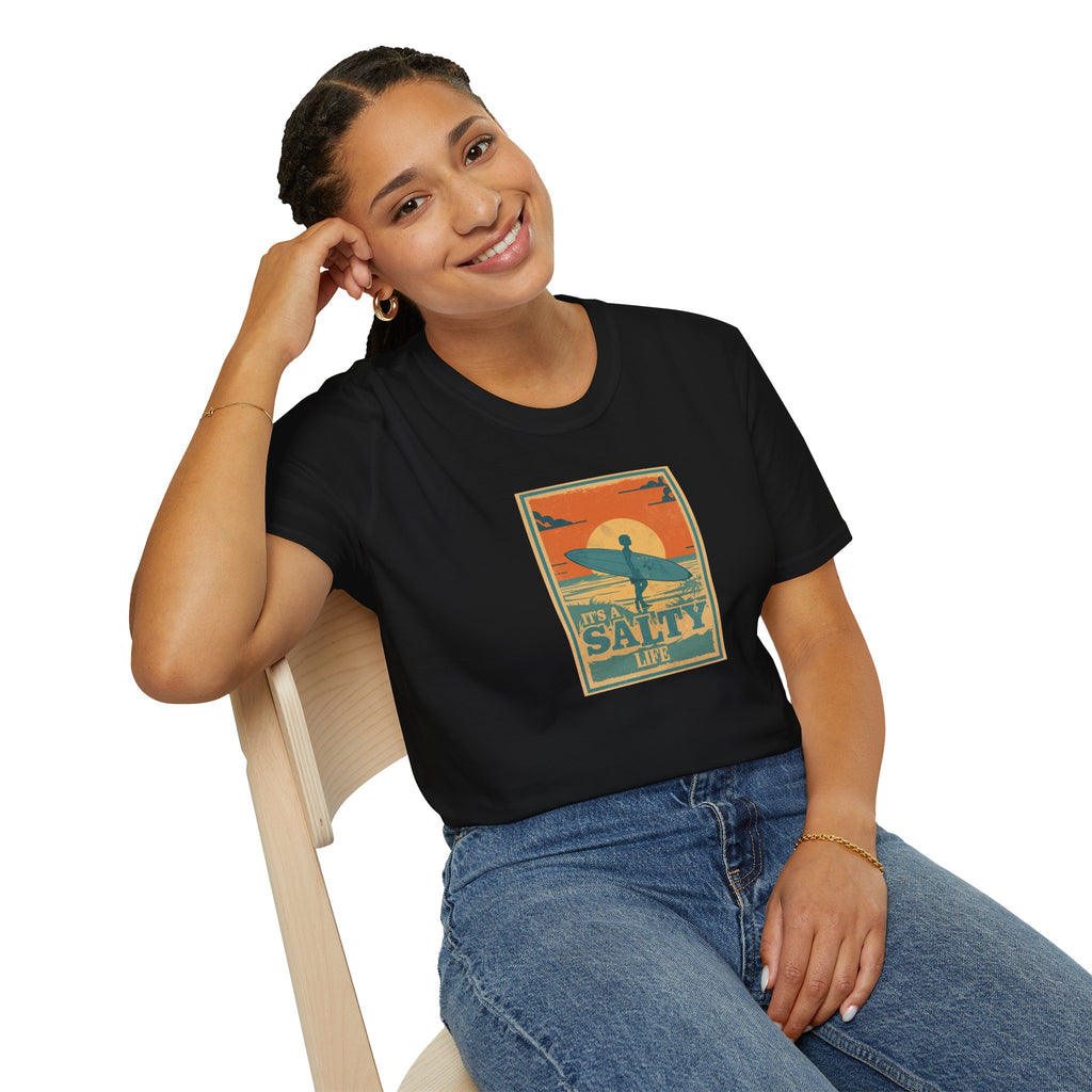 Unisex Softstyle T-Shirt, salty life shirt