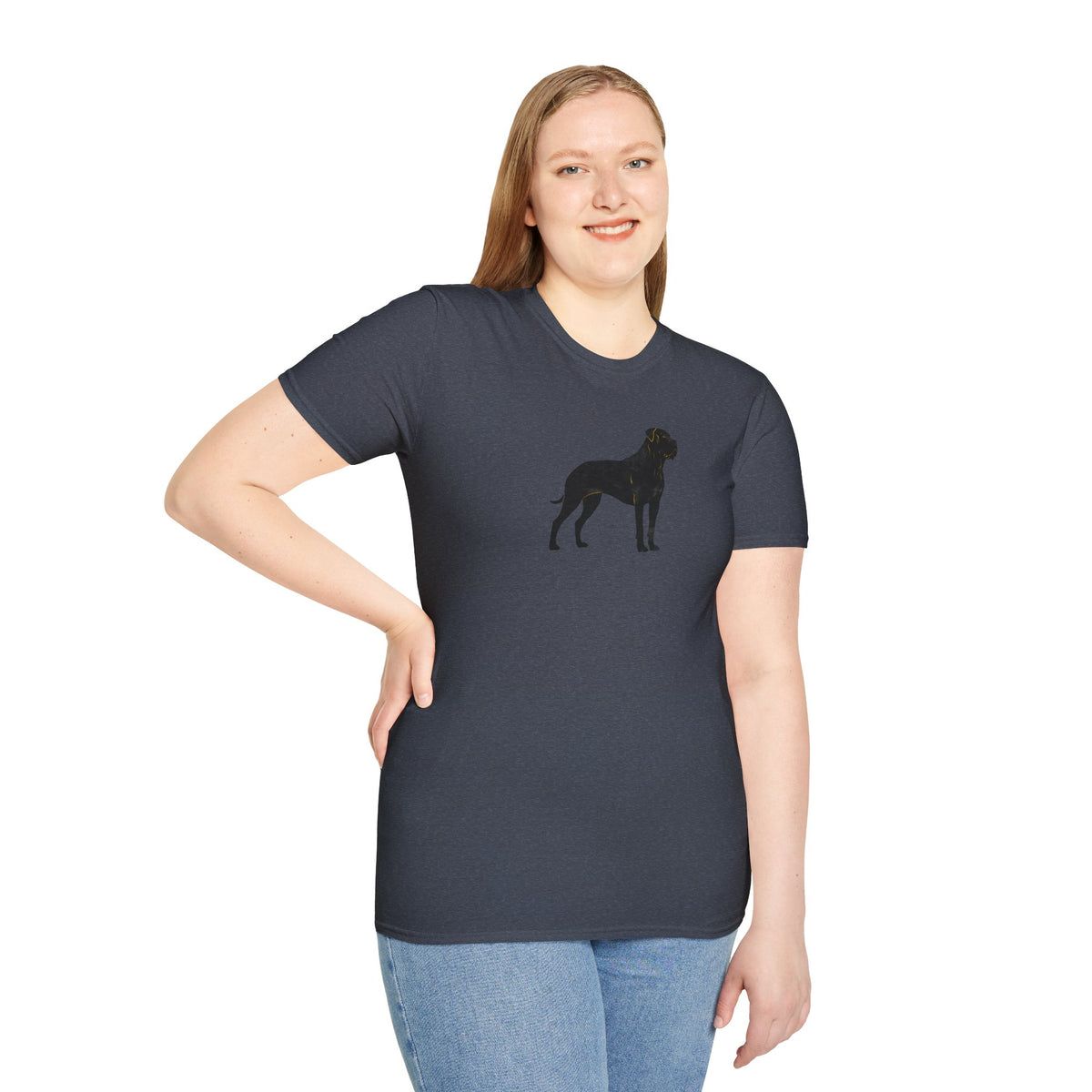 Unisex Softstyle T-Shirt, Portrait  of Dog