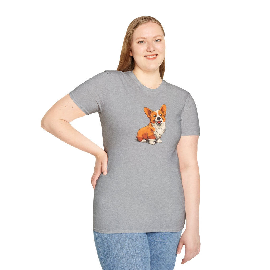 Unisex Softstyle T-Shirt, Corgi