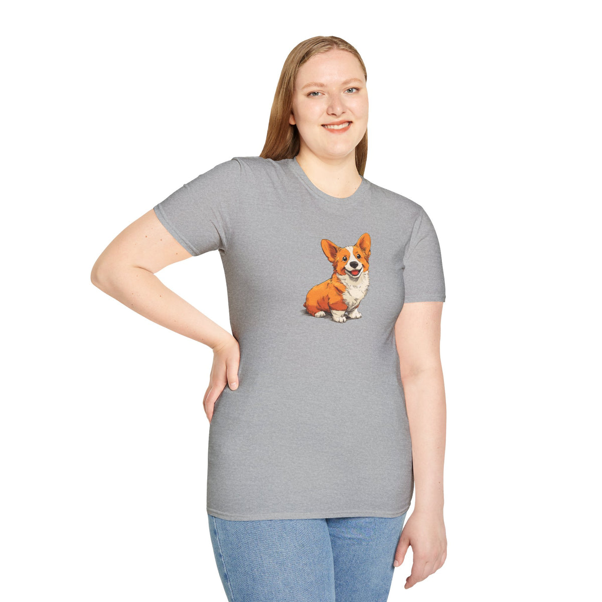 Unisex Softstyle T-Shirt, Corgi