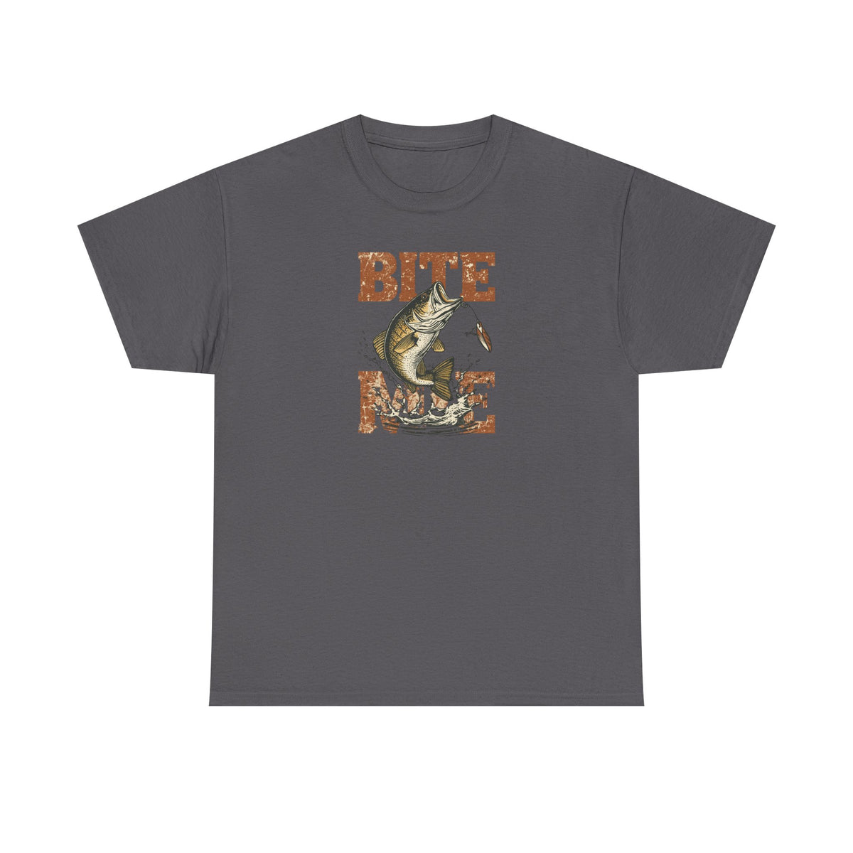 Unisex Heavy Cotton Tee, bass fishing, bite me shirt