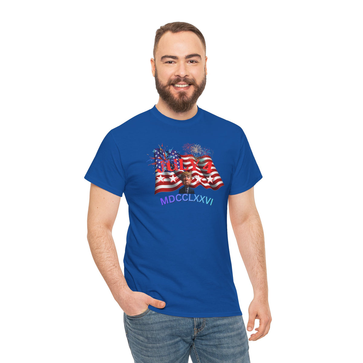 Unisex Heavy Cotton Tee, July 4 1776