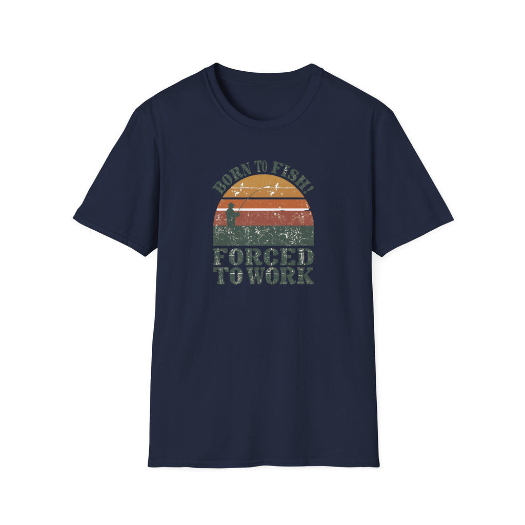 Unisex Softstyle T-Shirt, born to fish