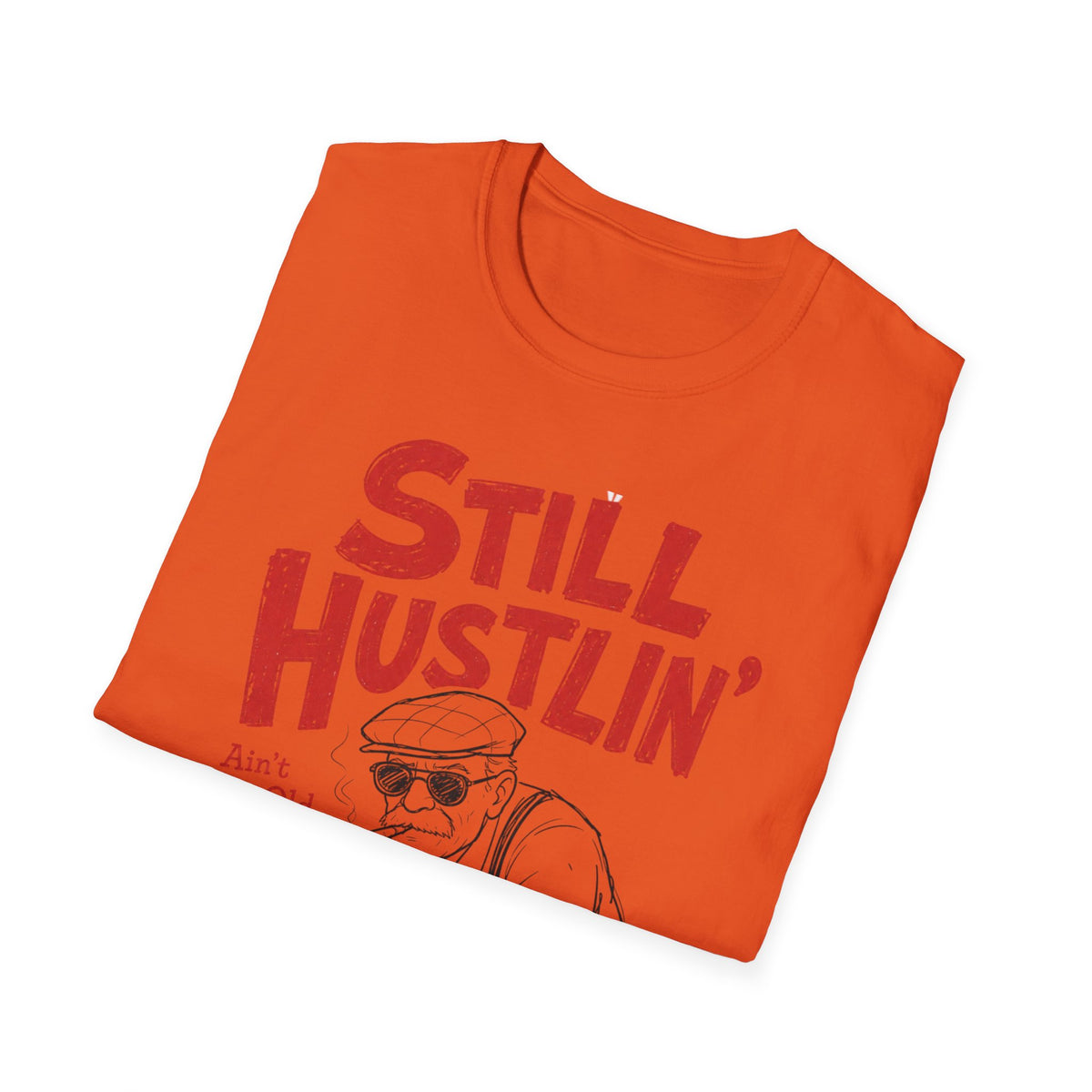 Unisex Softstyle T-Shirt, pool player still hustling