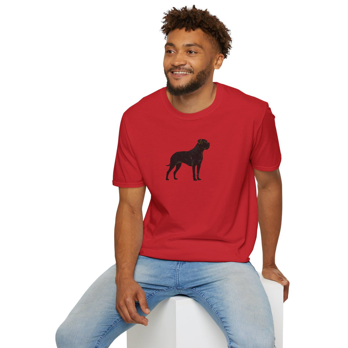 Unisex Softstyle T-Shirt, Portrait  of Dog