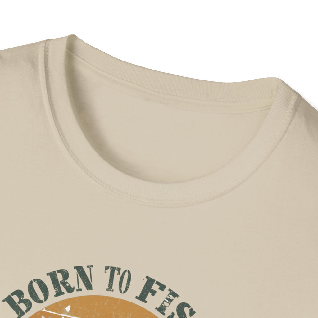 Unisex Softstyle T-Shirt, born to fish