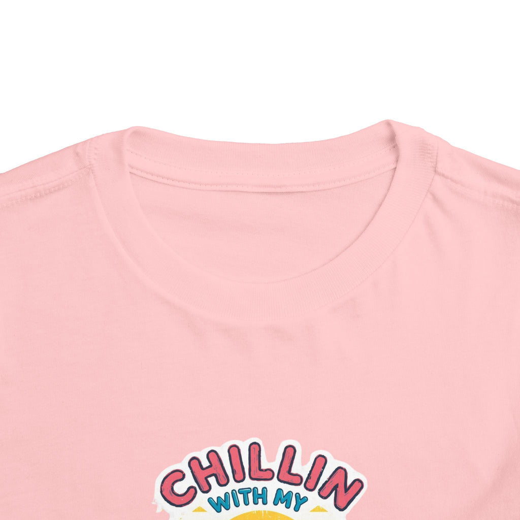 Toddler Short Sleeve Tee,Chillin With My Peeps Shirt, Funny Easter Bunny Shirt, Retro Easter Shirt